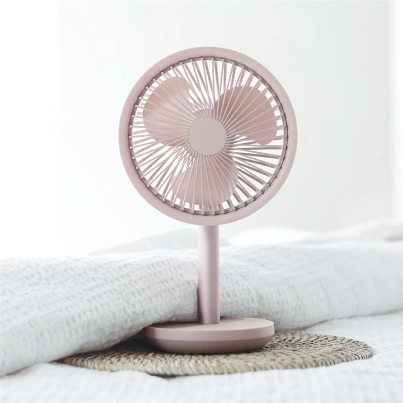 Solove Desktop Fan 60 Degree Shaking Head Height Wind Speed Adjustable 4000mAh Type-C Chargeable Light Portable Fan SOLOVE Make