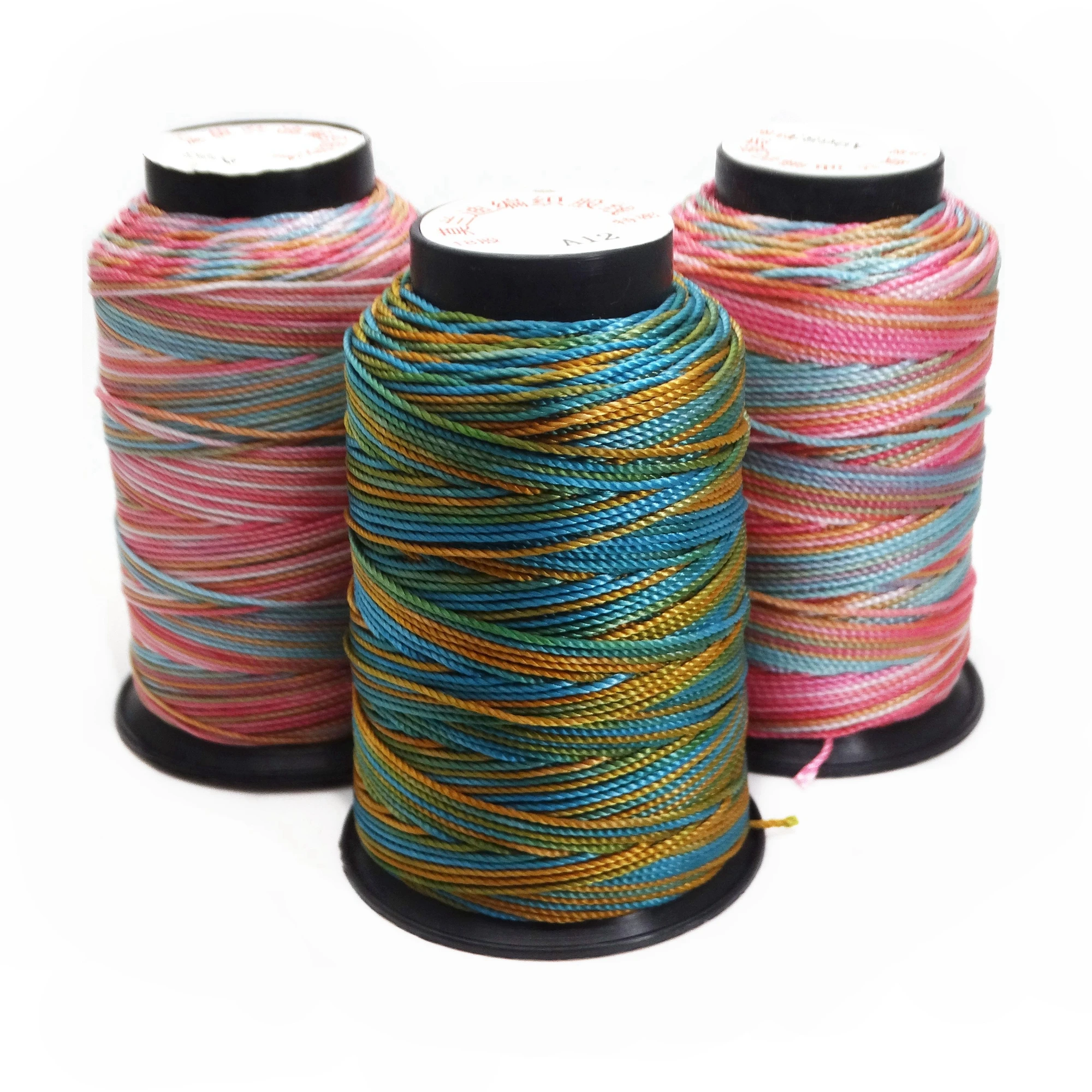 Jewelry thread DIY rope section dyed color woven rope 0.7mm Five colored strands line woven yarn strong and beautiful