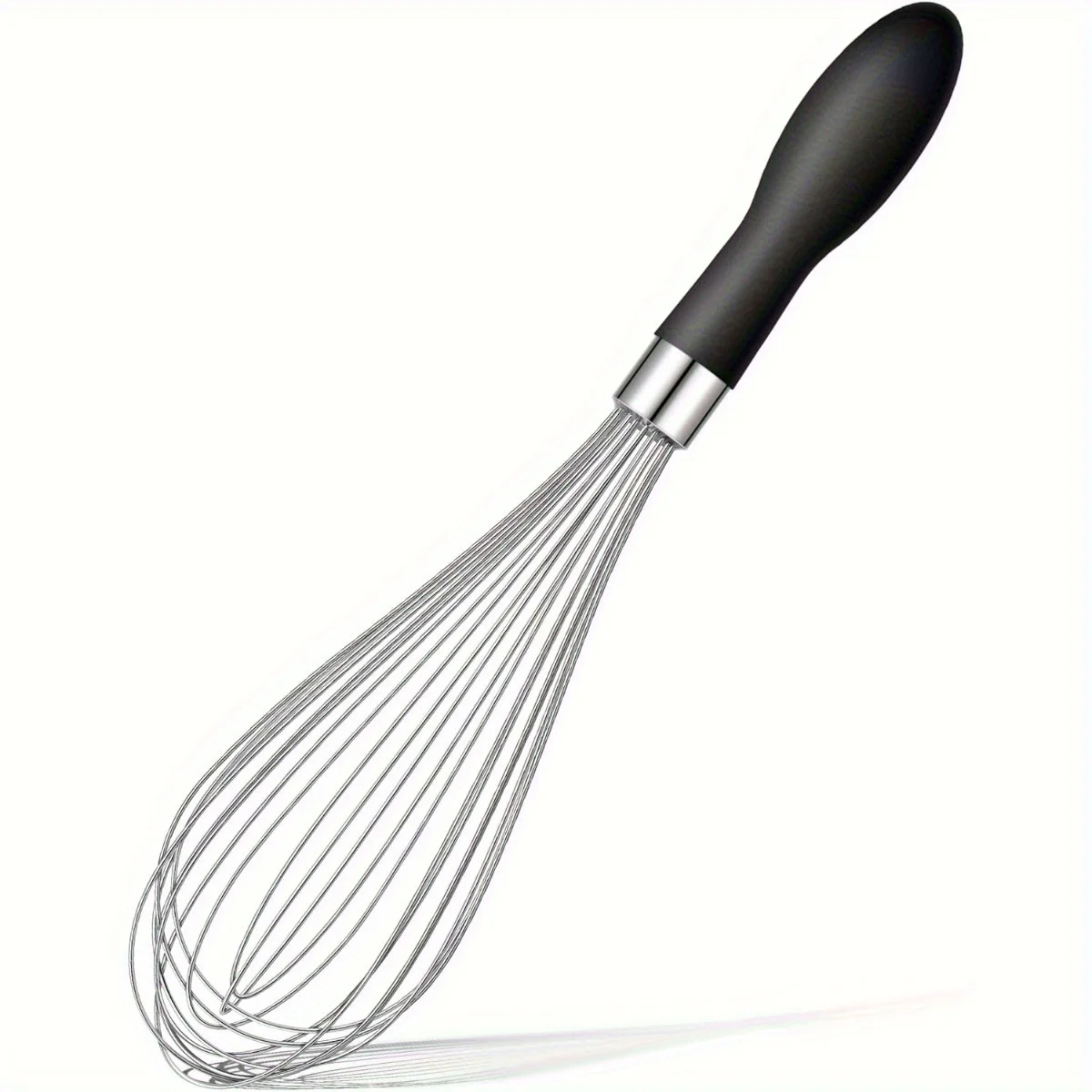 Baking specific egg beater-Durable Stainless Steel Whisk with Comfort Grip Silicone Handle - Perfect for Blending, Beating