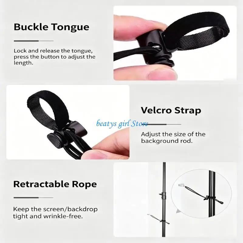 C7AB 4Pcs Professional Photography Clamps For Securing Backdrops Wide Opening Thick Studio Background Clip Accessories
