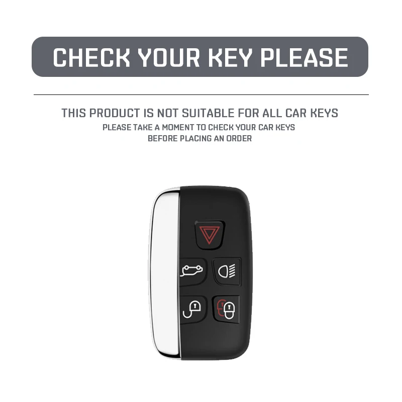 For Land Rover Range Rover Sport Evoque Freelander Velar Discovery 4 Jaguar XE XJ XF Guitar TPU Car Remote Key Case Cover Shell