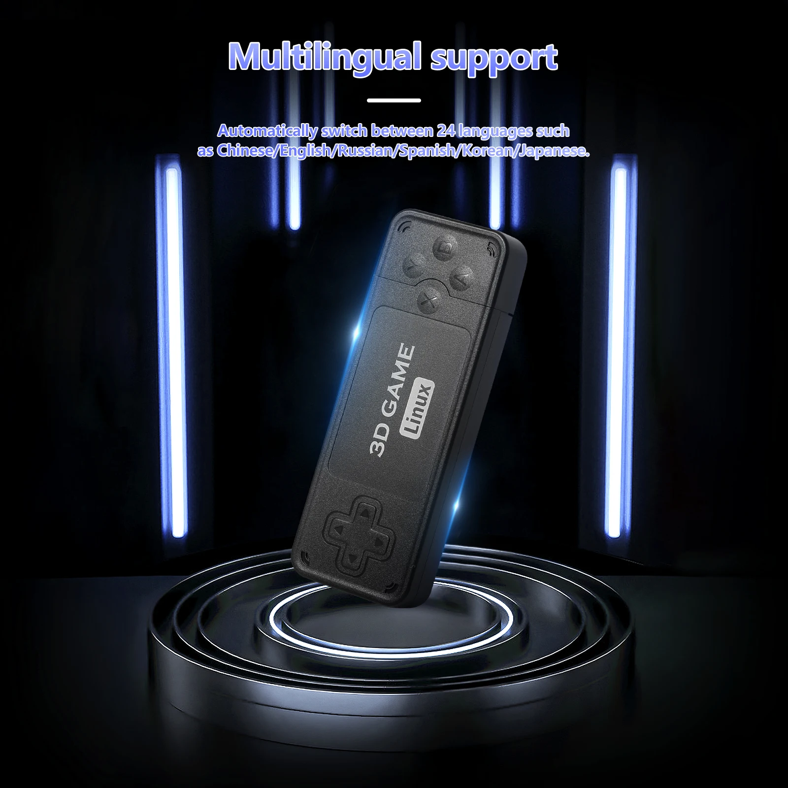 HDMI High-definition U9 PRO Game Stick 2.4G Wireless 4k TV Box Built-in 10000+ Games For 167 PSP 256G Retro Video Games Console