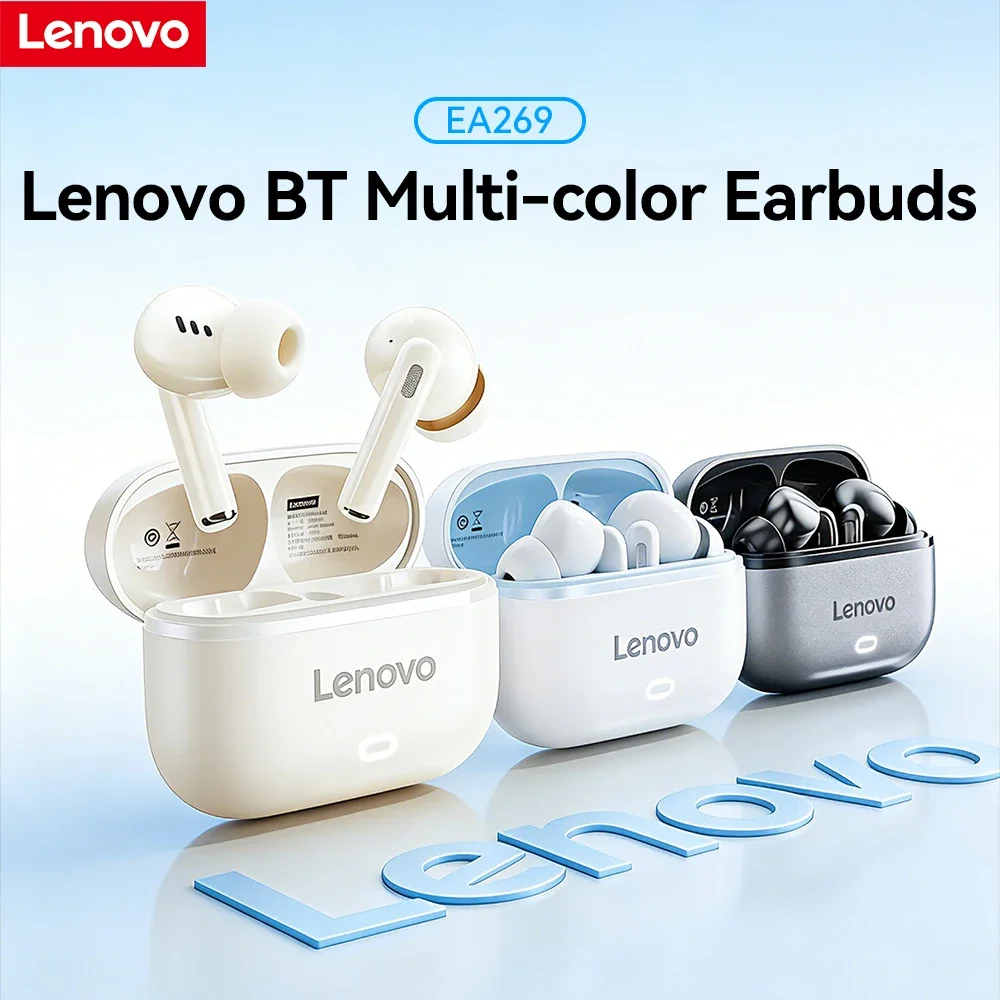 Lenovo EA269 Wireless Bluetooth Game Earphones 5.4 13mm Dynamic Low Latency Gaming Headset 24H Battery HD Call In-ear Earbuds