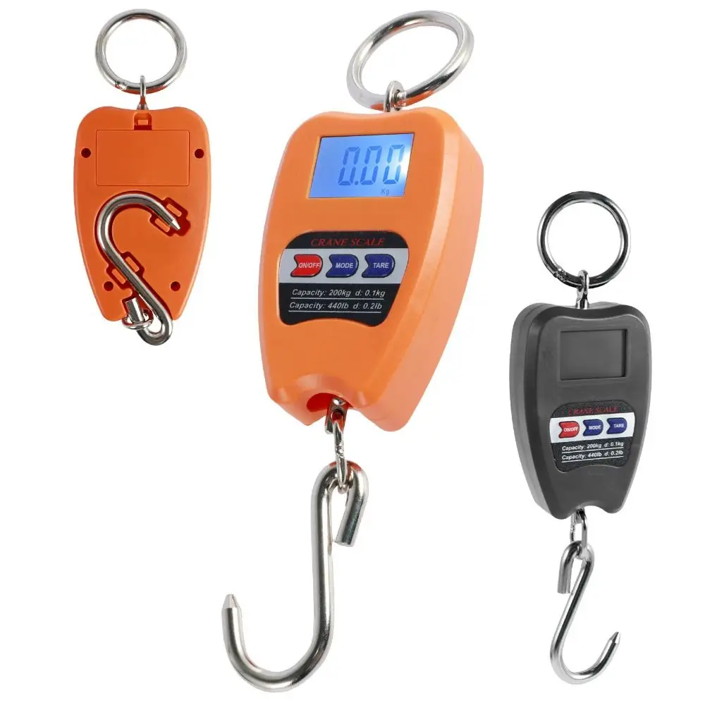 

200 кг высокоточные крановые весы с ЖК-цифровым дисплеем Kg/Lb/N цифровые электронные весы портативные точные электронные весы с крючком