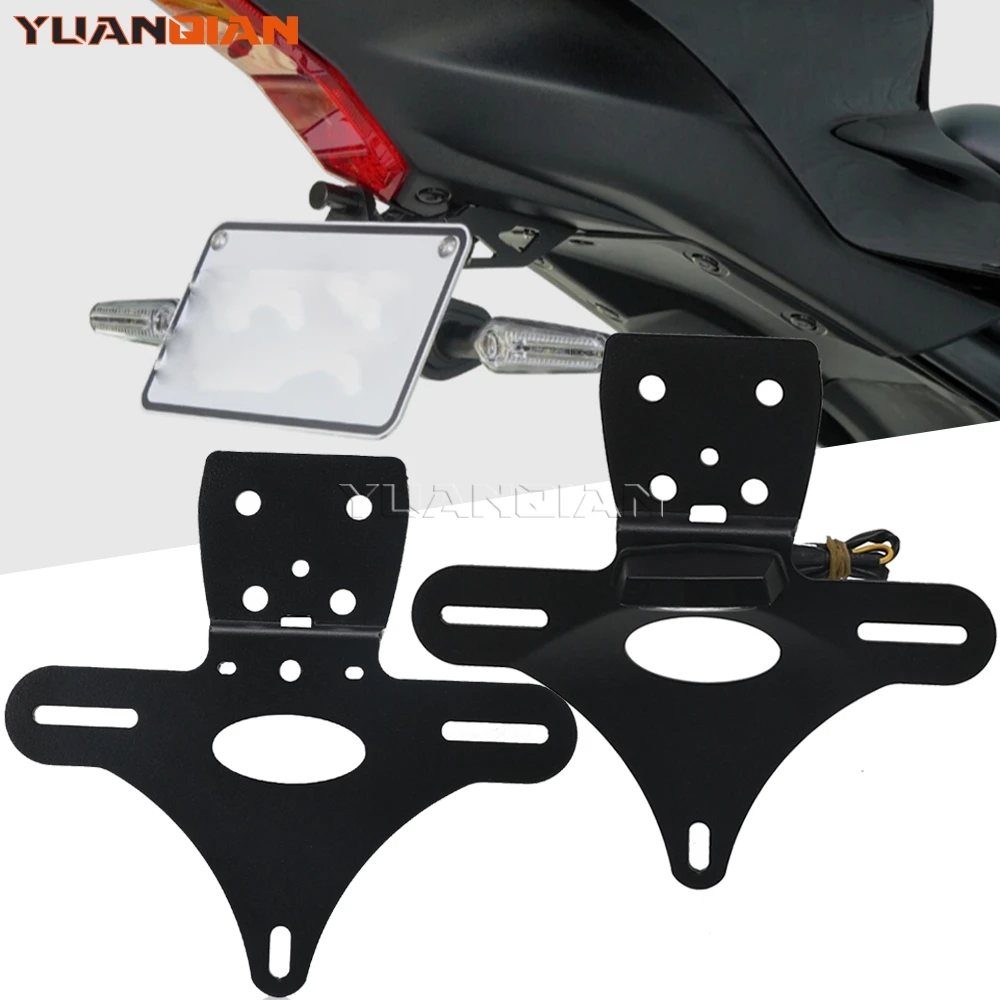 

2024 2025 2023 Hidden Motorcycle License Plate Holder For KAWASAKI NINJA ZX4R ZX4RR ZX25R Tail Tidy Fender Eliminator Bracket