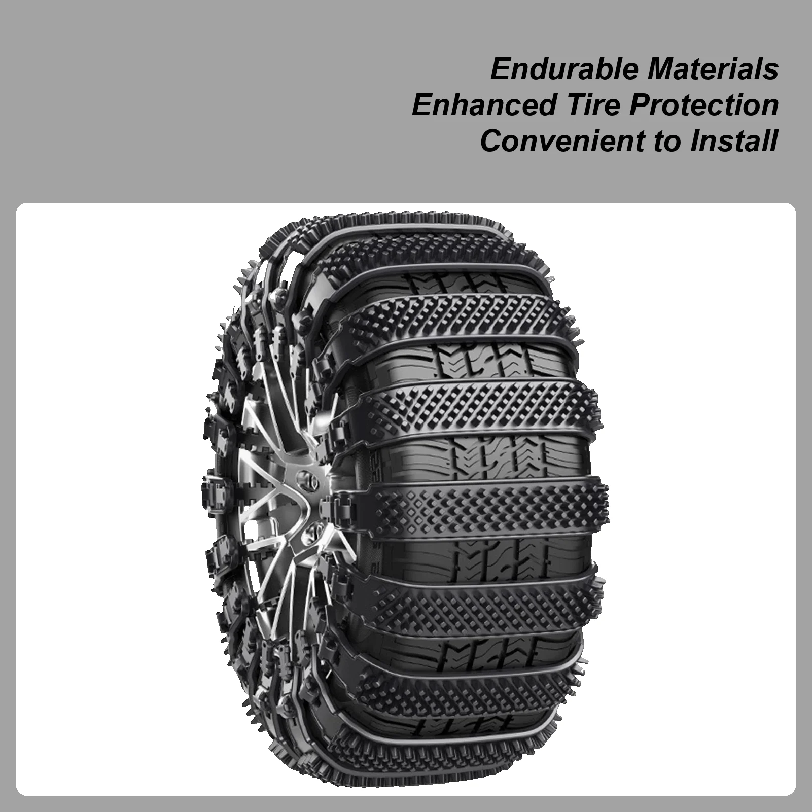 

Tire Chains For Trucks 10piece Heavy-Duty Wheel Ties Belts Tire Chains For Cars For Ice Winter Hiking Trailer Offroad Lawn