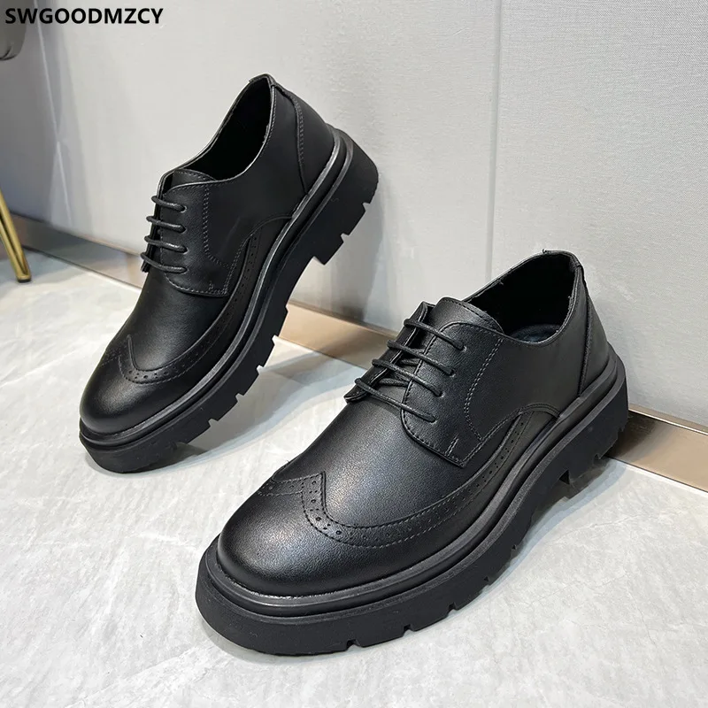 

Туфли мужские кожаные для вечерние, итальянские официальные Туфли-оксфорды, офисные свадебные наряды, повседневные деловые