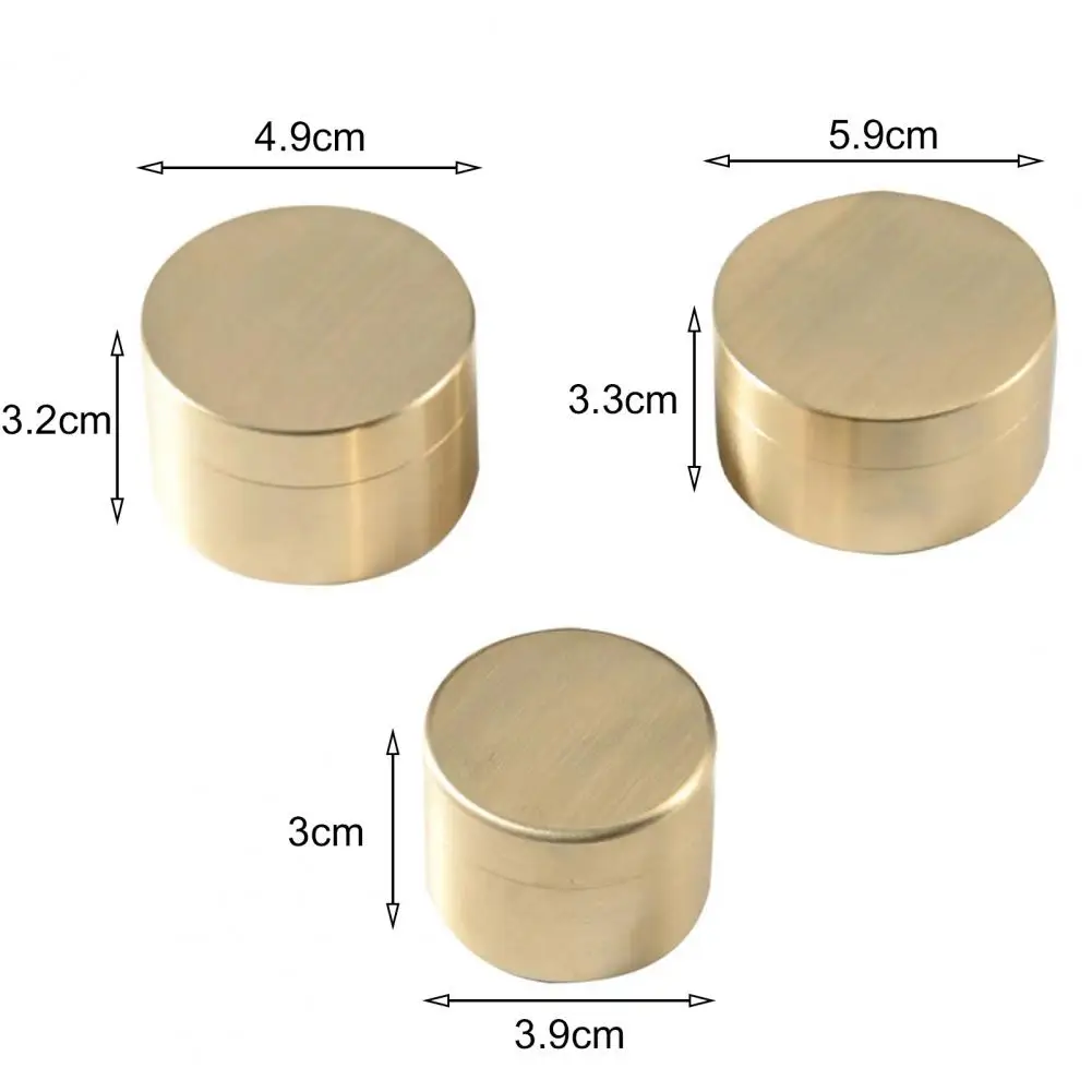 

No Electroplating Storage Box Original Texture Exquisite High-quality Sealed Shock-proof Brass Storage Box