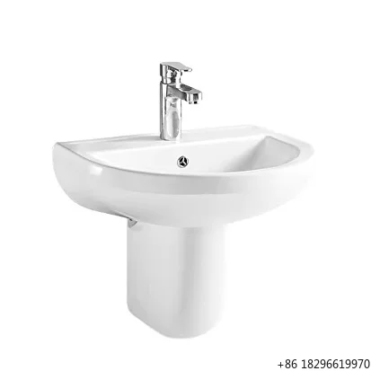 

Modern Ceramic Wall Hung Bathroom Sink Toilet Vessel Wash Basin for Hotel Home