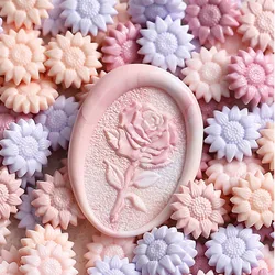 100Pc Retro Sealing Wax Sunflower Seal Wax Beads Vintag Scrapbook Material Wedding Envelope Birthday DIY Stamp Craft decoration