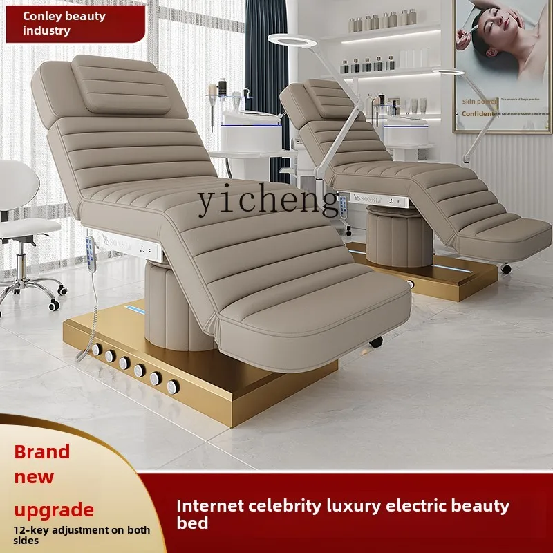 ZWS. Electric Luxury Beauty Massage Bed Multifunctional Embroidery Bed Physiotherapy Bed