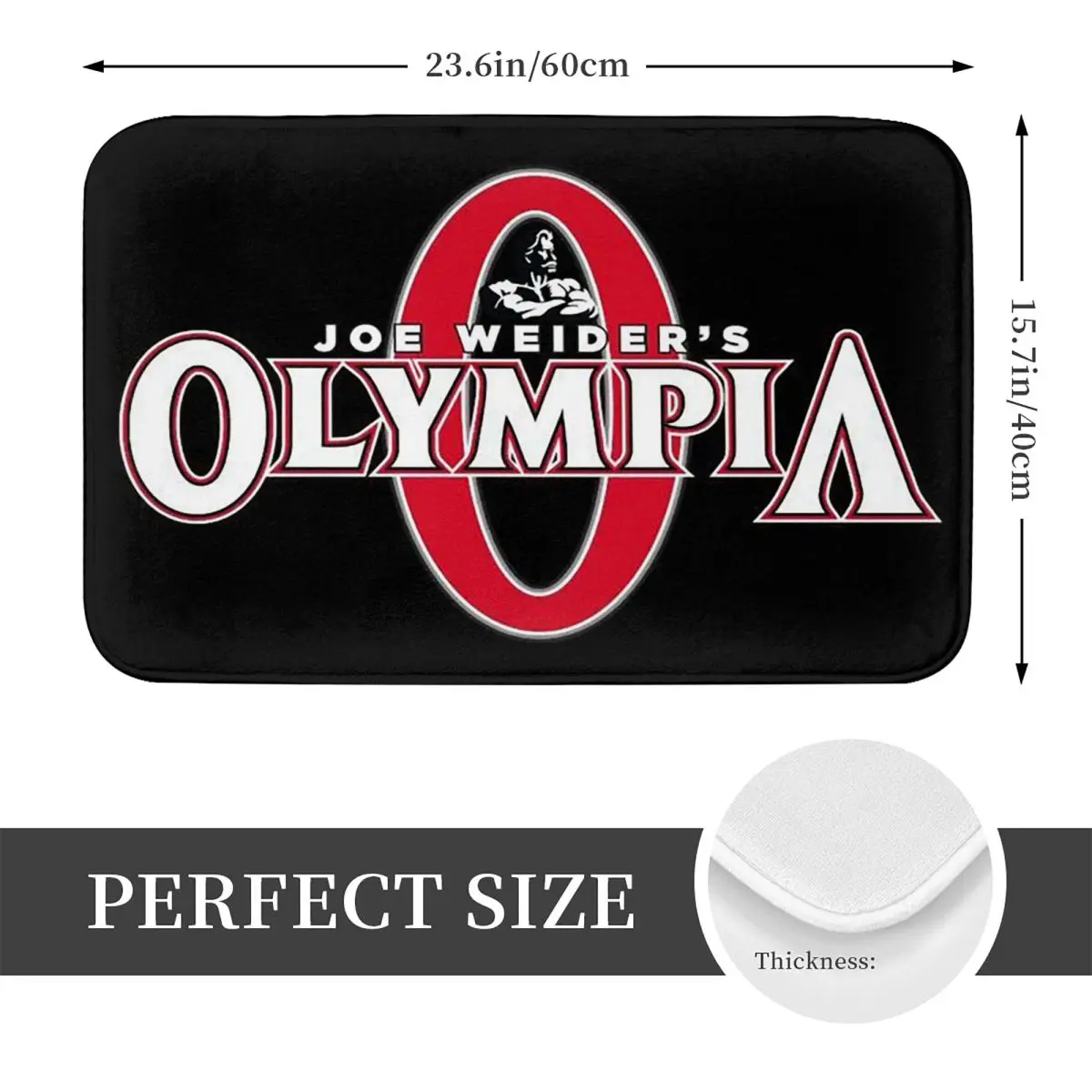 Future Mr OLYMPIA Motivations Anti-slip Doormat Floor Mat Absorbent Mat Carpet Rug for Kitchen Entrance Home Living room Footpad