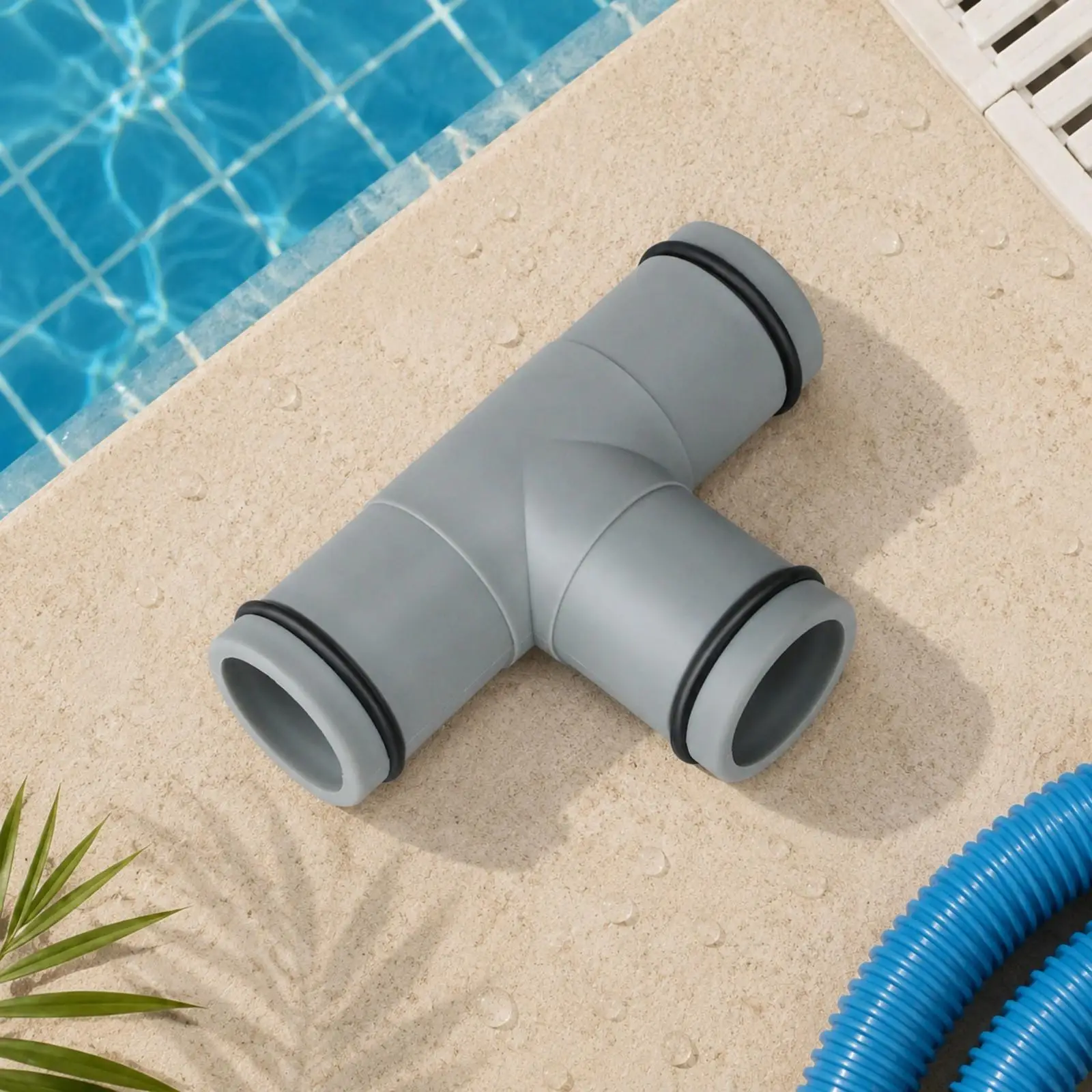 1.25 Inch Pool Hose Connector with Built in Sealing Rings for Above Ground Pool Pump Filter System Replacement
