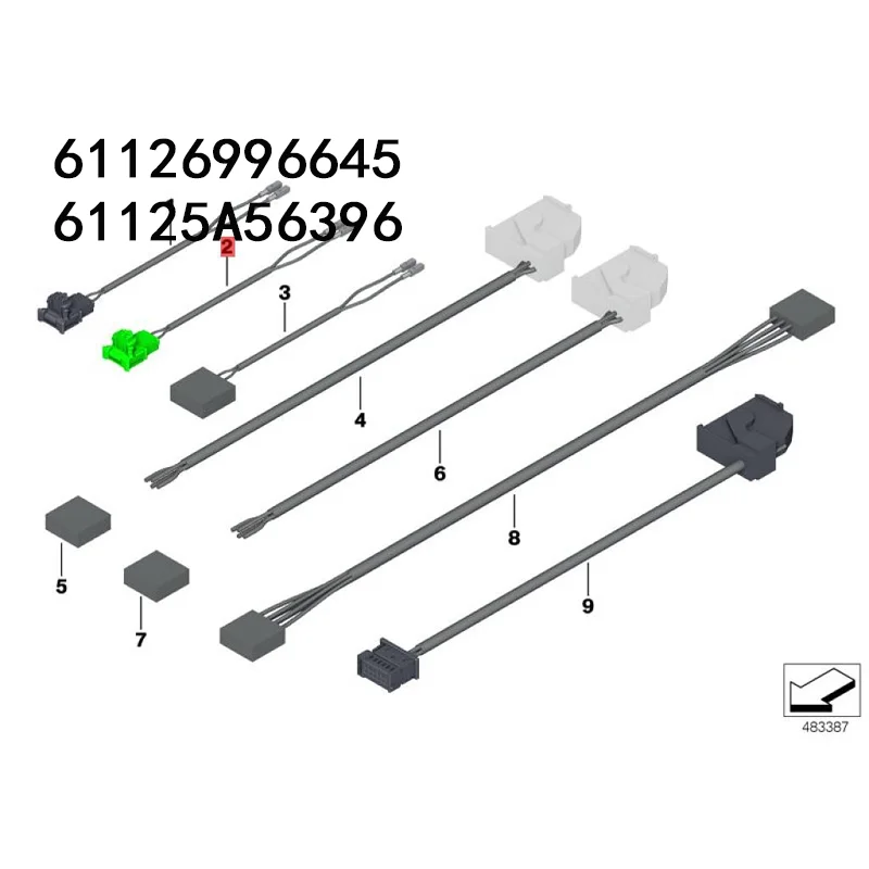 

G11 G12 G30 G31 G38 bm w maintenance wire safety airbag system 61126996645/6112 6996 645/61126996645 61125A56396/6112 5A56 396/6