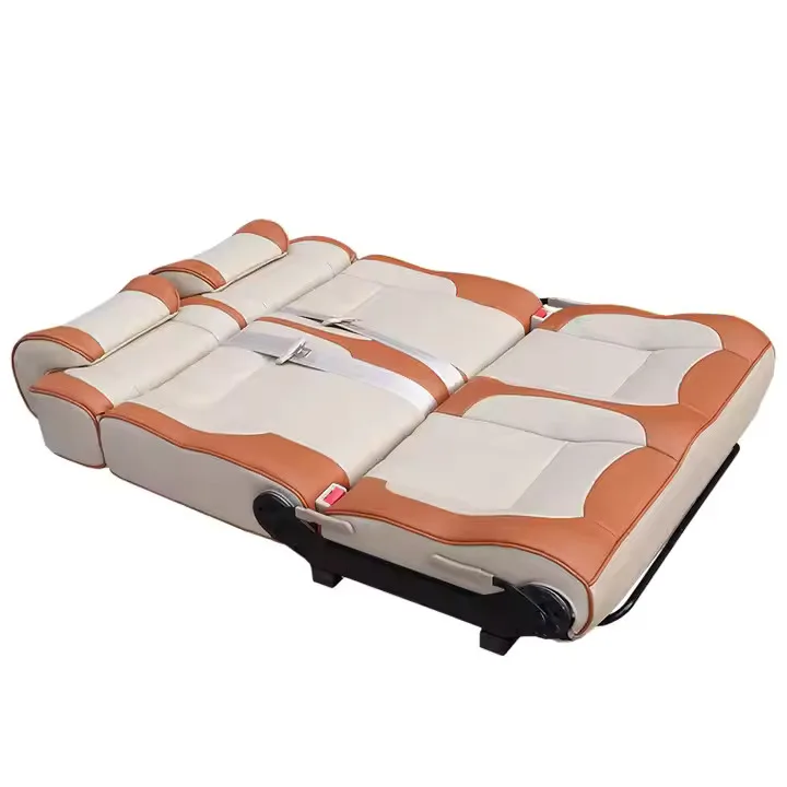 Auto Liuma Multi-Functional Leather Reclining Camper Bed Van Seat Two-Way Folding for Motorhomes & RVs Wholesale Business Supply