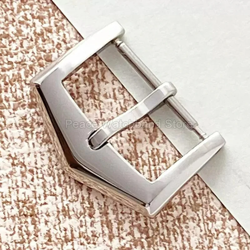 High Hardness Stainless Steel Clasp 18mm Silver Golden Rose Prong Needle Buckle for Patek Philippe Watch Bracelet Accessories