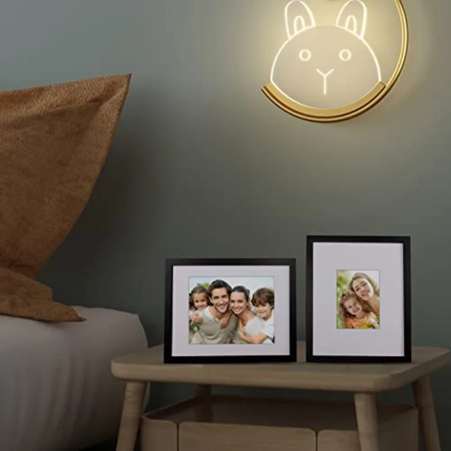 11x14 Picture Frame - Photo Frame Made of Solid Wood Covered by Plexiglass for Table Top Display Pictures 5x7/8x10 with Mat or