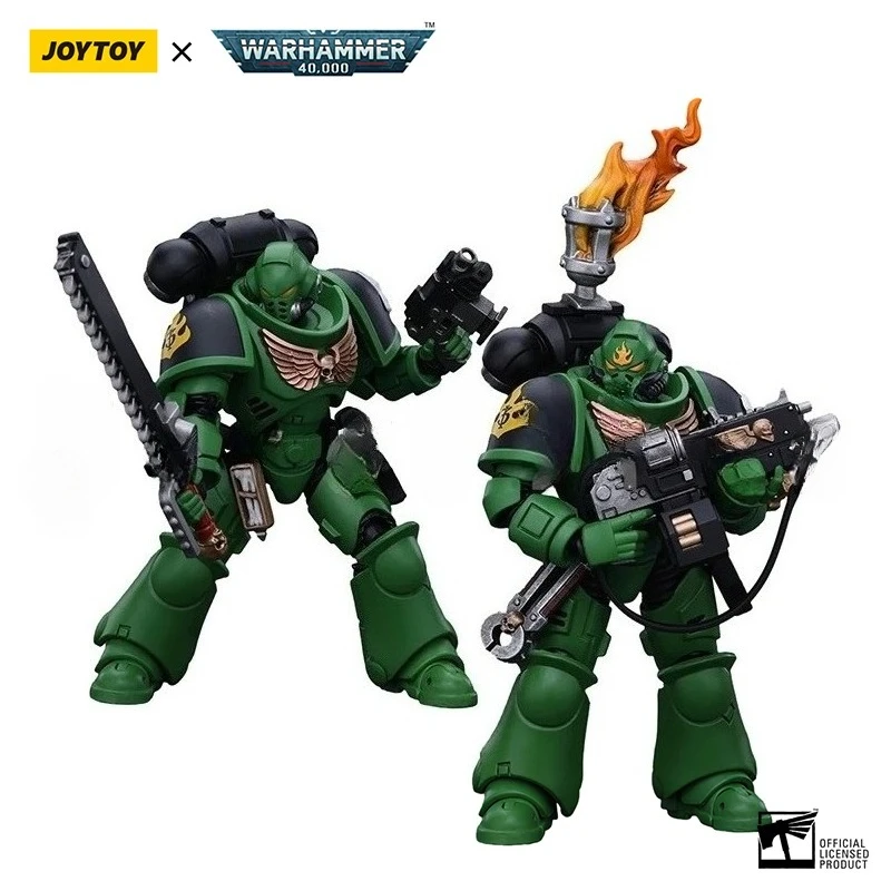 

1/18 JOYTOY Action Figure 40K Salamanders Intercessors Sergeant Tsek'gan Brother Haecule Re-issue Version Anime Toy