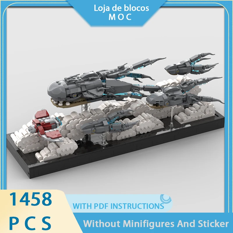 

Exquisite new product MOC building block film scene model, Phuket family marching technology modular children's toys DIY set