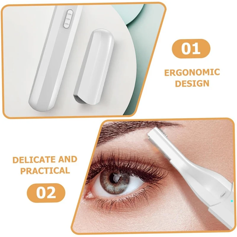 Recortador para mujeres y hombres, afeitadora de cejas multifuncional portátil, depilación indolora, nariz y cara para uso doméstico y en viajes