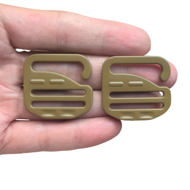 2 Stück G-Haken für taktische FCPC-Riemen, Airsoft-Weste, DON/DOFF Kangaroo MAG Pouch Connector, modularer Befestigungspunkt, Zubehör – Detail 8