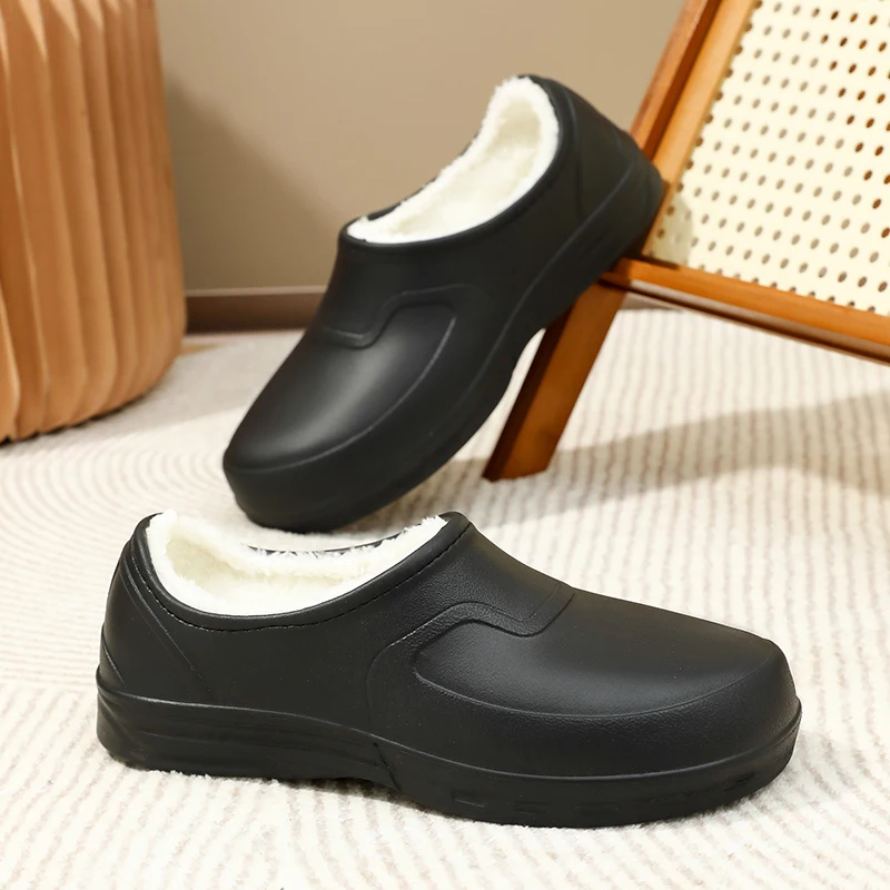 

MAEDEF 2025 New Winter Slippers for Men Thermal House Shoes Warm Anti-Skid Indoor Outdoor Comfortable Slip-On Mens Warm Slippers