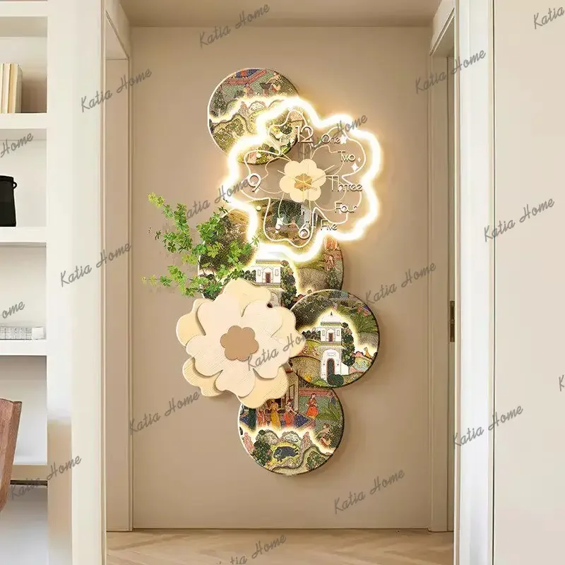 PG Big Size Big Size Clock Wall Luxury Creative Xenomorph Design Fashion Wall Watch Aesthetic Metal Wall Art Horloge Home Decor