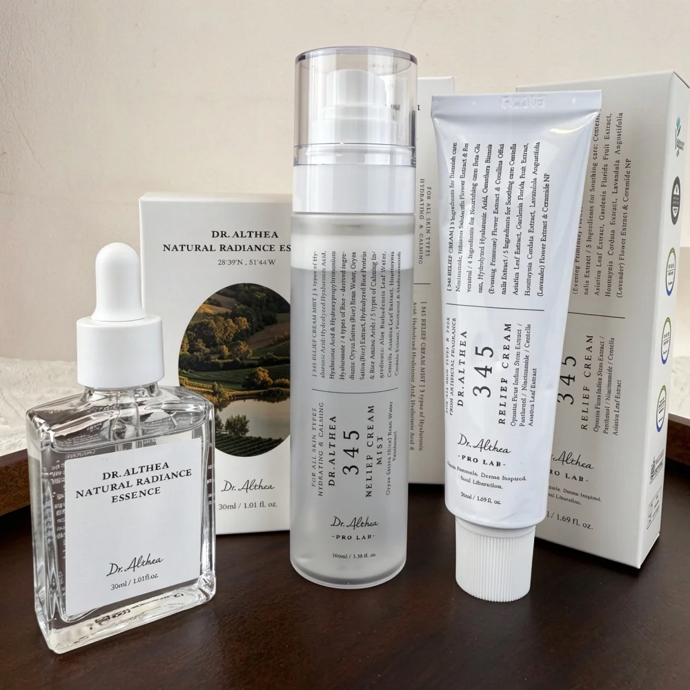 Dr.Althea 345 Soothing Set Repair Skin Barrier Brightening Reduce Dark Spots Calm Redness Soothing Centella Asiatica K-Beauty