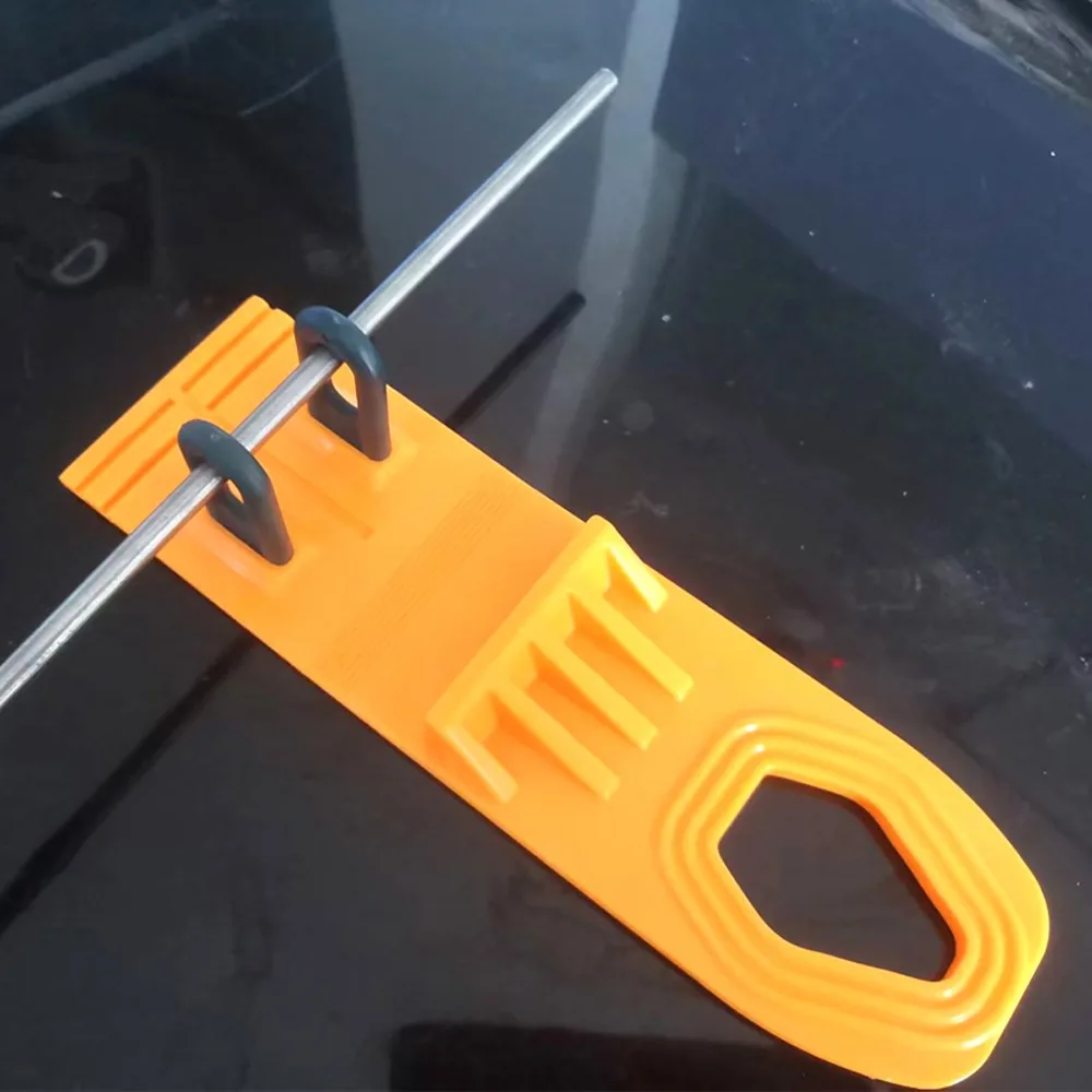 2pcs Plastic Tabs Auto Dent Repair Tool Glue Puller Tabs Manual Expander Car Dent Puller Set Sheet Metal Puller