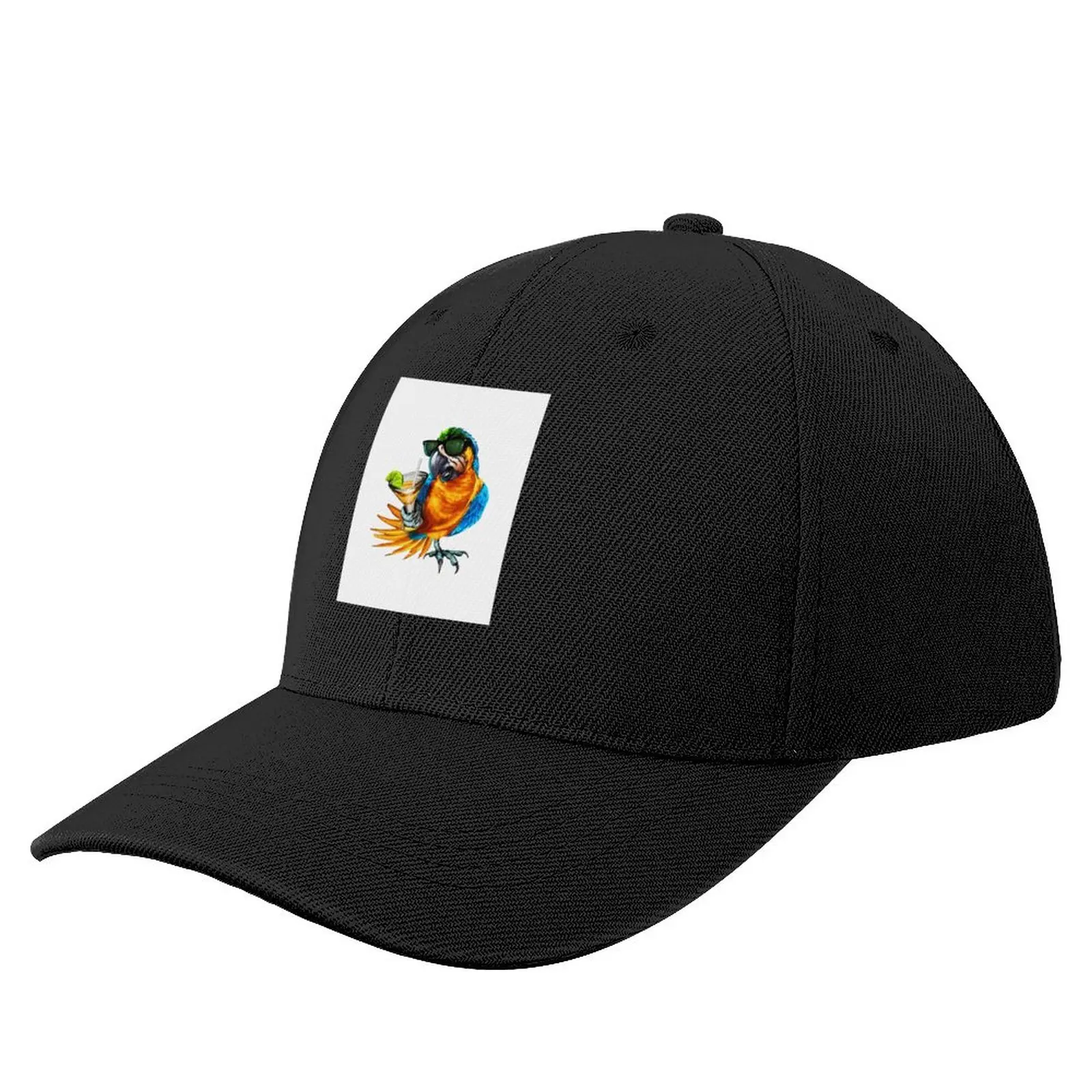 Parrot Heads in Paradise Graphic Baseball Cap Trucker Cap Christmas Hat Golf Wear Sun Hat For Children Golf Hat Women Men's