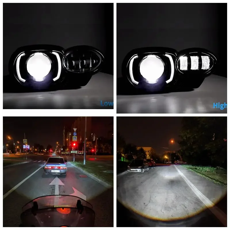 Voor K1200R K1300R 66W Krachtige LED Koplamp E-Mark Goedgekeurde Motorfiets Projector Koplampen