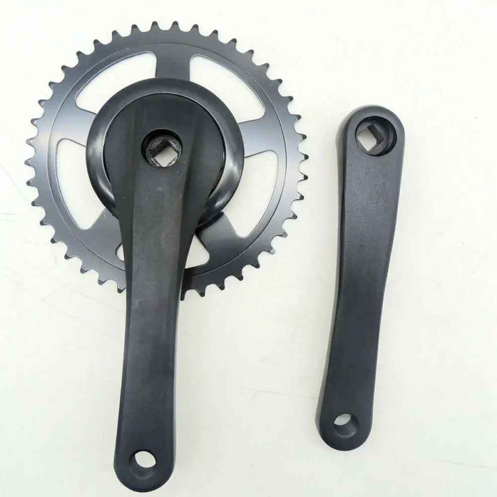 42T Chainwheel Crankset For Folding Bike 170mm Aluminum Alloy Square Taper Arm Electric Ebike Bicycle Drivetrain Parts