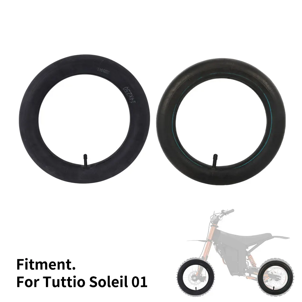For Tuttio Soleil 01 Front Rear Inner Tube Butyl Rubber Tires 14*2.5 Electric Dirt Bike E-bikes Durable Motorcycles Parts