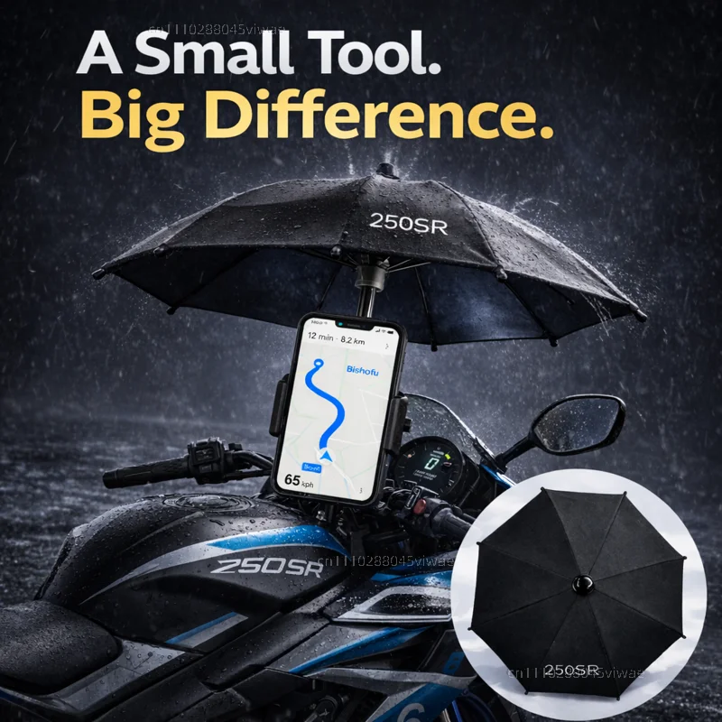 

Держатель для телефона и зонта для мотоцикла CFMOTO 250SR, водонепроницаемый, с защитой от солнца и бликов, крепление на руль для GPS-навигатора
