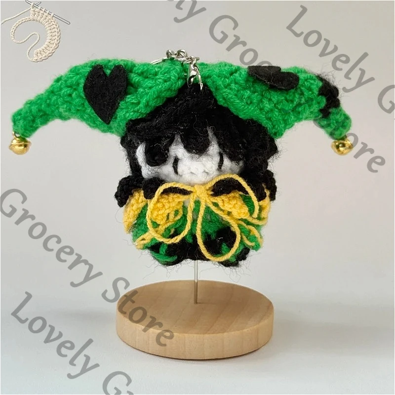 

Аниме-брелок «Клоун из цирка фриков»: мультяшная игрушка ручной работы, связанная крючком, плюшевый брелок-игрушка, подарок для фанатов