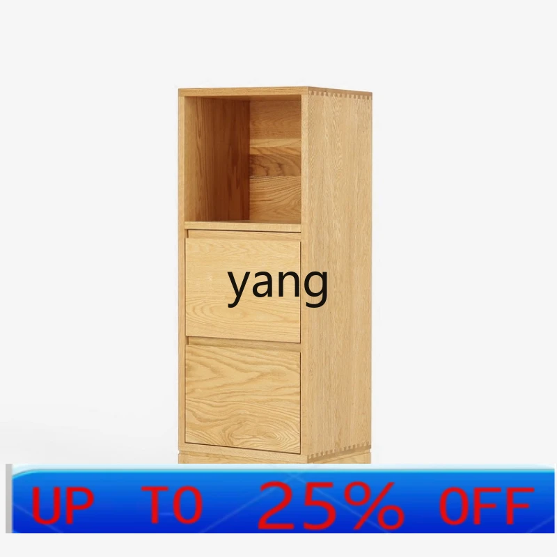 

LH chest black walnut red oak solid wood side cabinet storage multi-functional locker