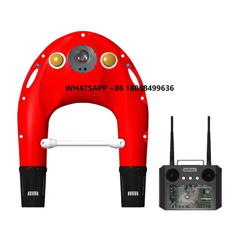 

Powerful Portable Remote Rescue Vehicle Water Rescue Robot Life-buoy Maritime Rescue Lifebuoy with Alarm Light Battery Life Buoy