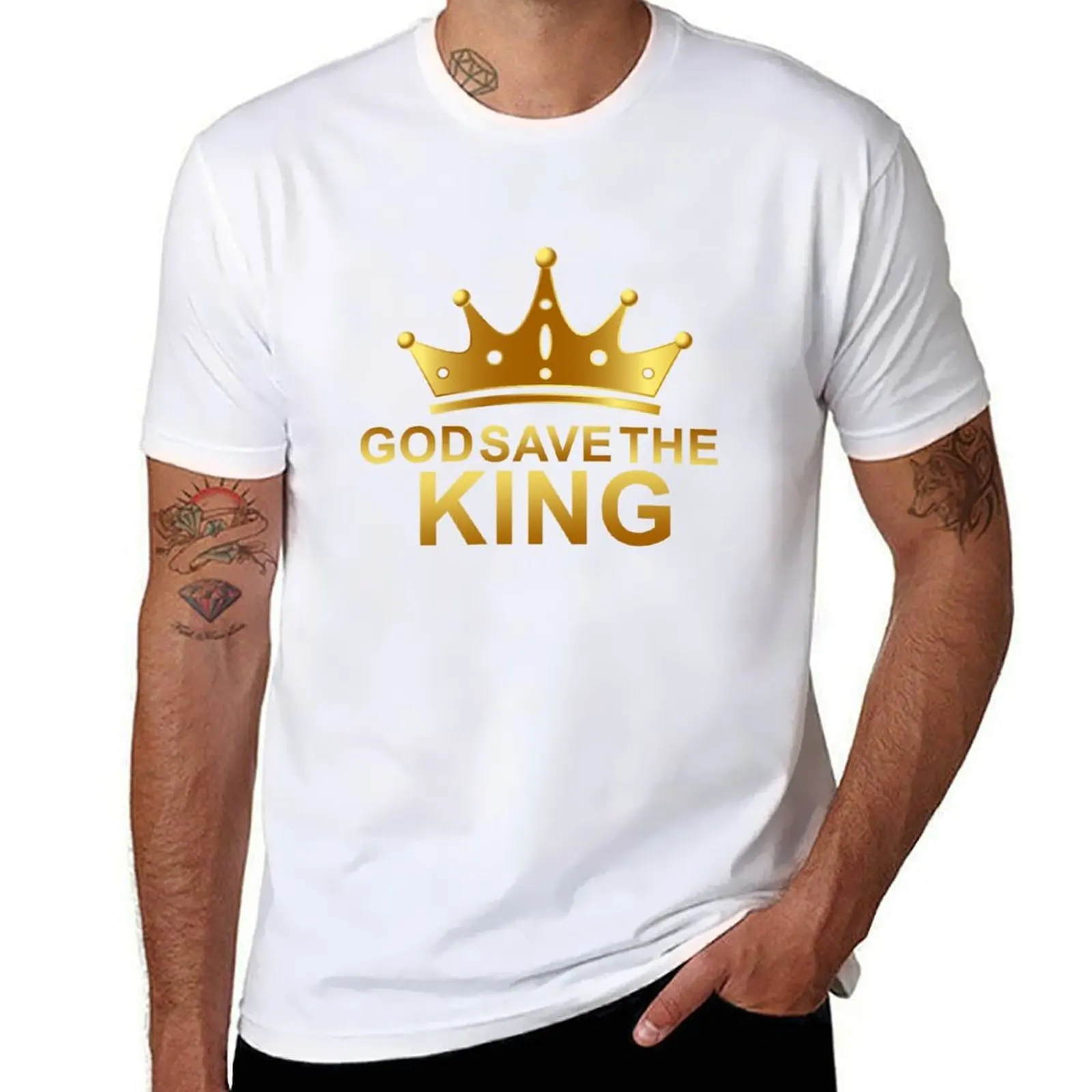

GOD SAVE THE KING! T-Shirt t shirt personalised t shirts for man slim fit T-Shirt