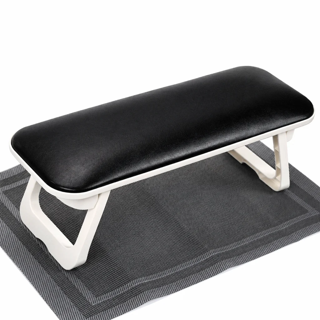 Nail Arm Rest Large Foldable Manicure Hand Pillow Microfiber PU Leather Adjustable Height Wrist Support Nail Tech Salon Home