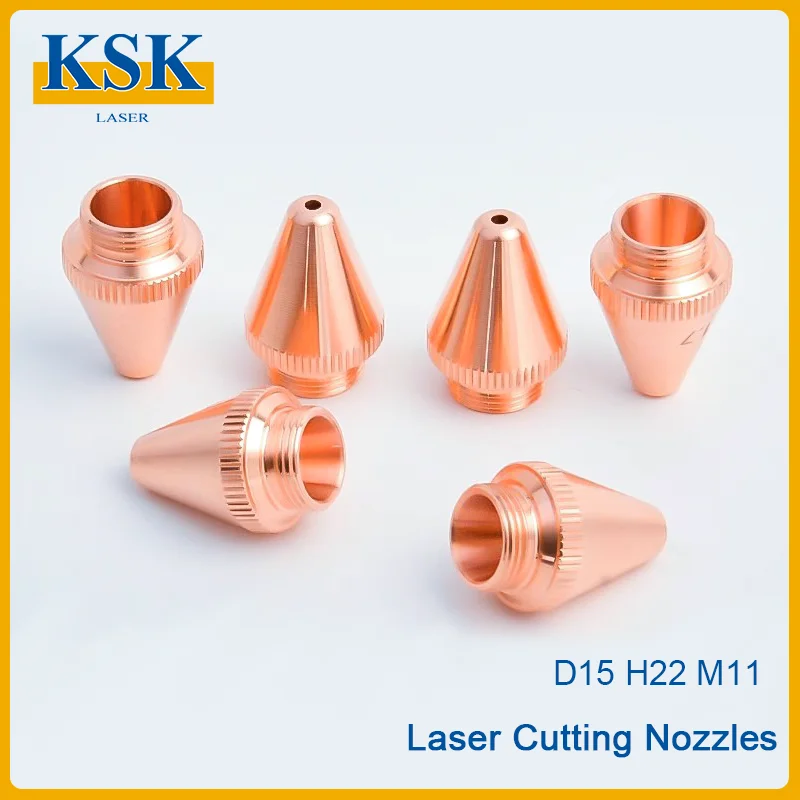 KSK High Energy D15H22 Bevel Laser Nozzles - Black King Kong Bevel Cutting Nozzles for BOCI Cutting Machines