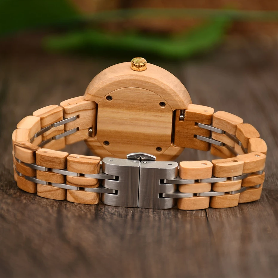 Ladies Wooden Watch Wristwatch Couple Gift Christmas Dropshipping