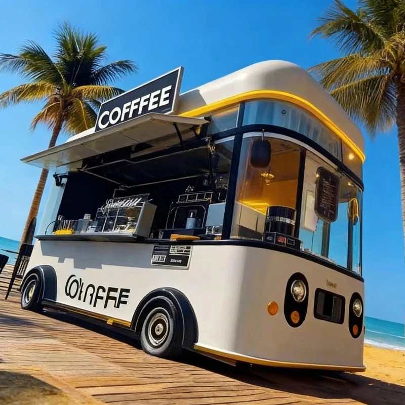 New Product Fast Food Truck Container Food Kiosk Food Truck Hotdog Cart Concession Stand Coffee Trailer