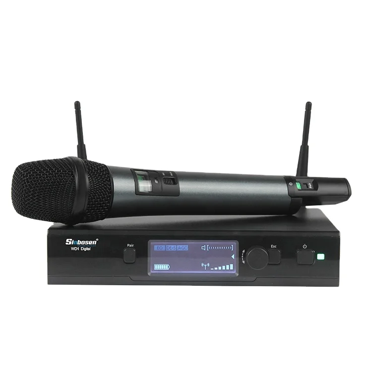 The Professional Digital Pilot-frequency Live Vocals 100 Meters Transmission Dynamic Wireless Microphone