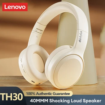 Lenovo th30 אוזניות אלחוטיות bluetooth 5.3 אוזניות משחקים מתקפלת אוזניות ספורט עם אוזניות מוסיקה מיקרופונים 250mah