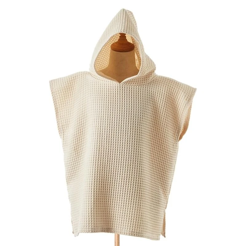 

Однотонное банное полотенце с капюшоном для детей, мягкое и впитывающее детское носимое полотенце-накидка, детский халат, плащ