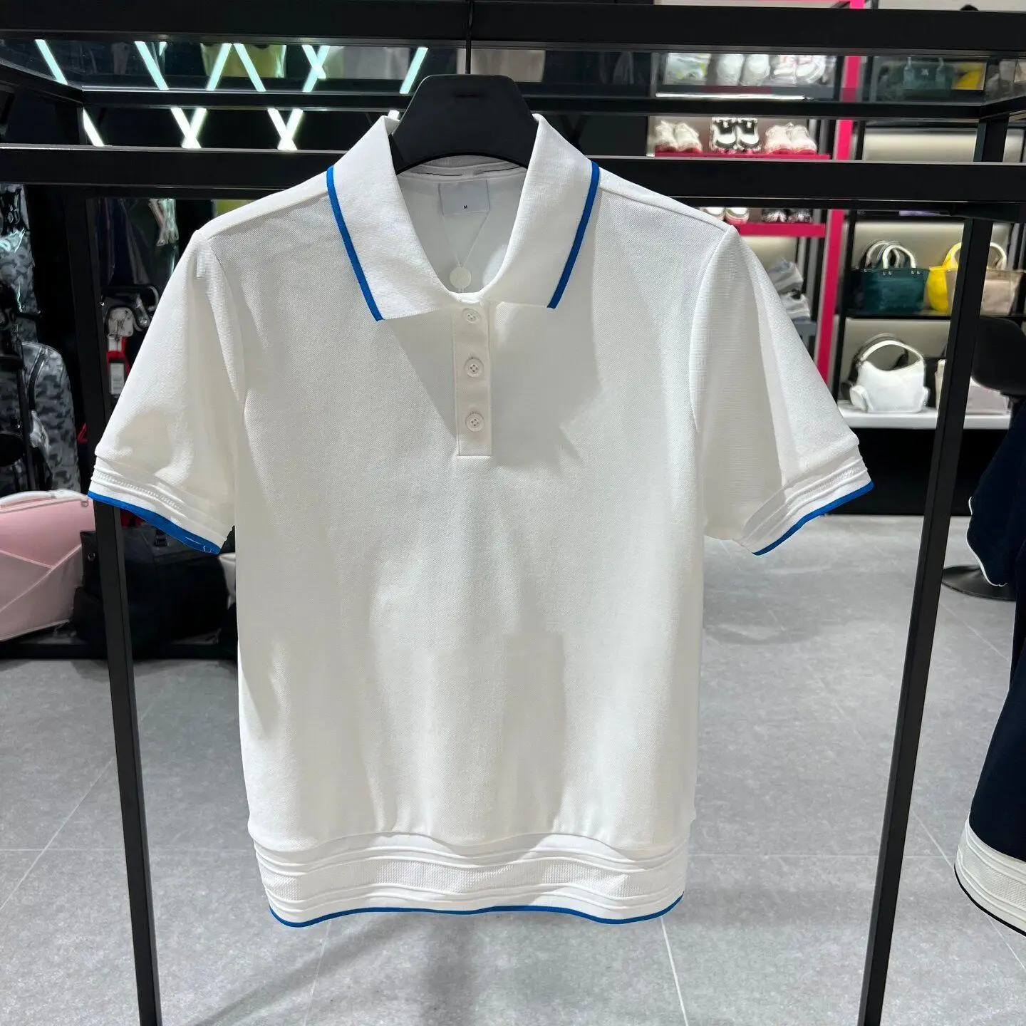 2026 Summer New Women Golf Polo Lapel Letter Print Thin Short Sleeve Comfortable Versatile Casual Sports Tops
