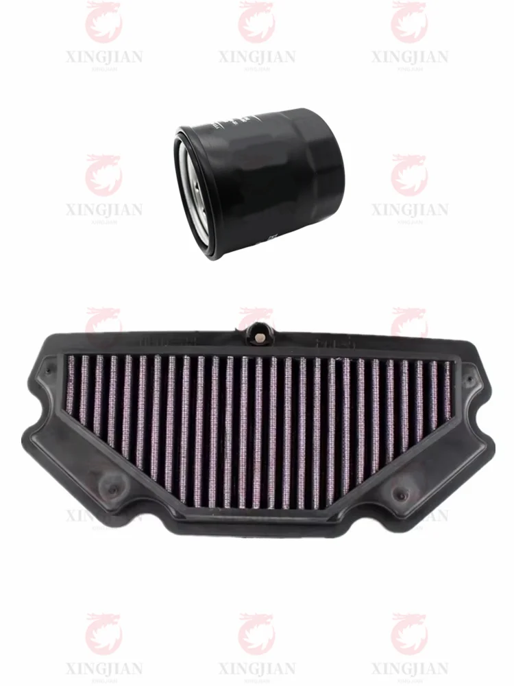 

Motorcycle High Flow Air Filter Oil Filter For KAWASAKI NINJA ER-6n ER-6f NINJA650R EX650 2012-2018 Intake Cleaner Accessories