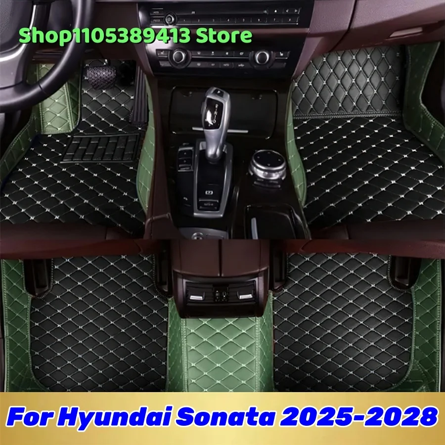 

Mats Carpets Auto Leather Custom Car Floor Mats For Hyundai Sonata 2025 2026 2027 2028 Car Mat Accessories