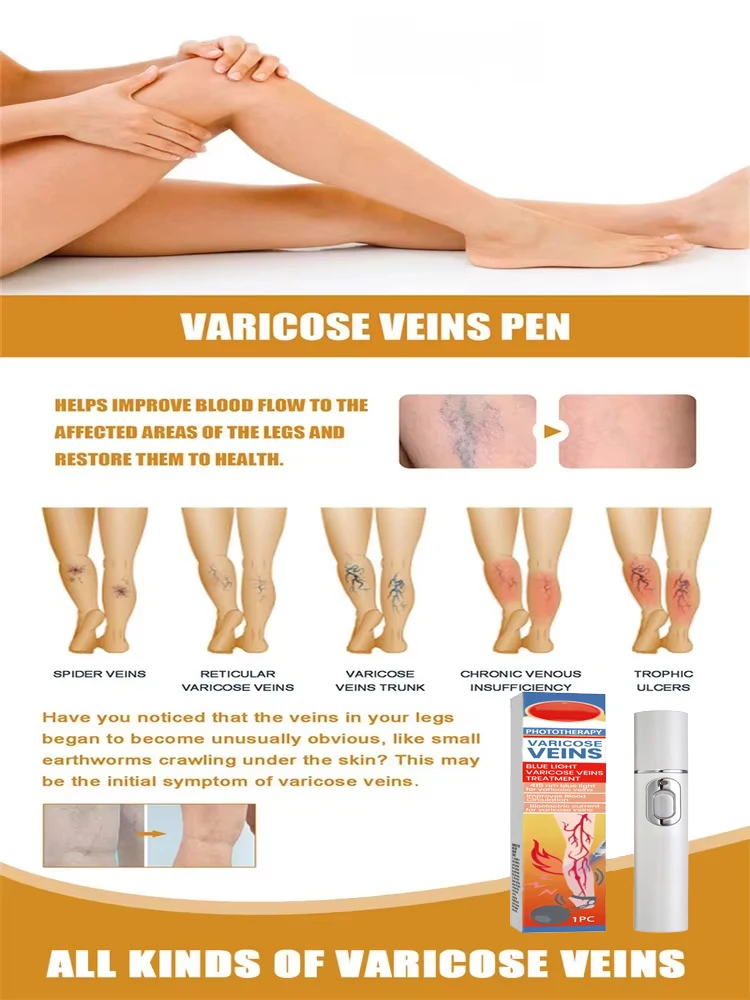 Juego De Herramientas Universales Para El Cuidado De Piernas Con Bolígrafo Láser De Luz Azul