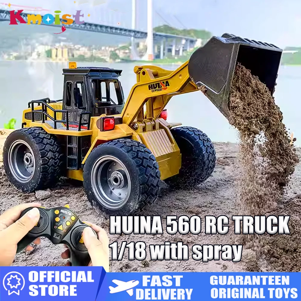 

Huina 560 1/18 11CH литой под давлением сплав металла строительная машина радиоуправляемая инженерная машина бульдозер модель грузовика колесный погрузчик игрушки для мальчиков